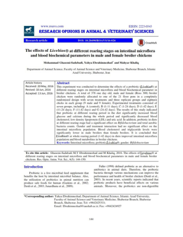 First page of the research document