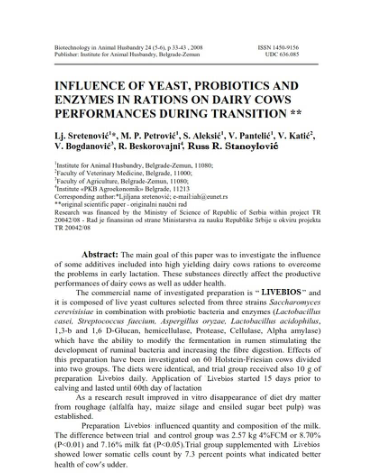 First page of the research document